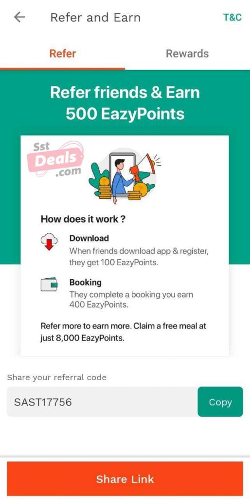 eazydiner referral - sstdeals